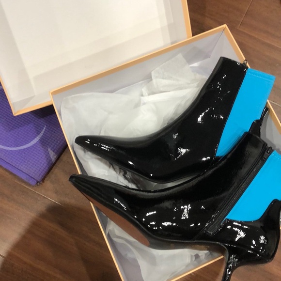 Caverley Black Patent Leather Booties - Picture 8 of 8